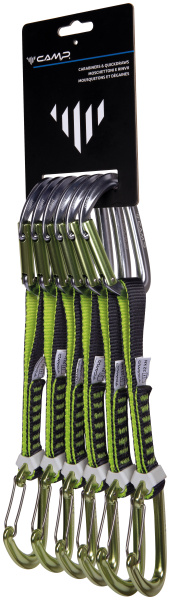 Комплект карабинов с оттяжкой CAMP ORBIT MIXED EXPRESS KS 18 cm 6 PACK