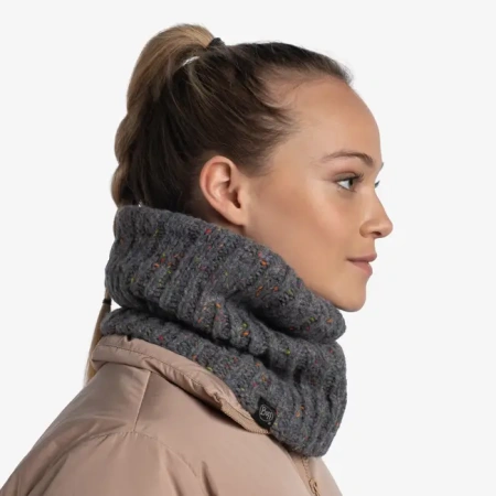 Шарф-труба BUFF Knitted & Fleece Neckwarmer Kim Grey