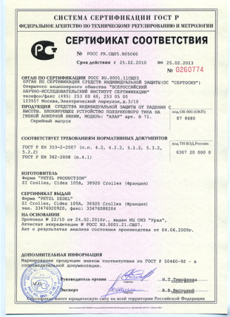 Зажим PETZL ASAP