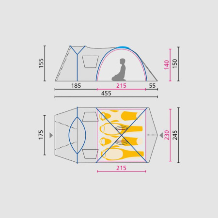 Палатка JACK WOLFSKIN GRAND ILLUSION IV