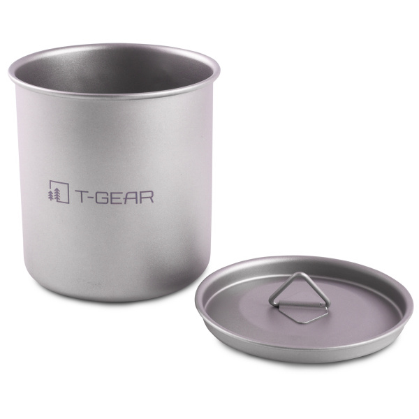 Титановая кружкa с крышкой T-Gear Titanium Mug With Lid 400