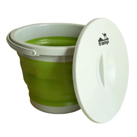 Ведро складное силиконовое TRAMP 5л с крышкой