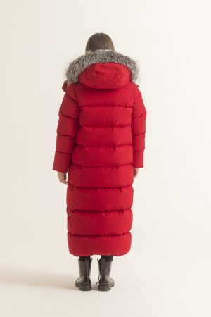 Женское пуховое пальто LAPLANGER Суоми (опушка чернобурка)