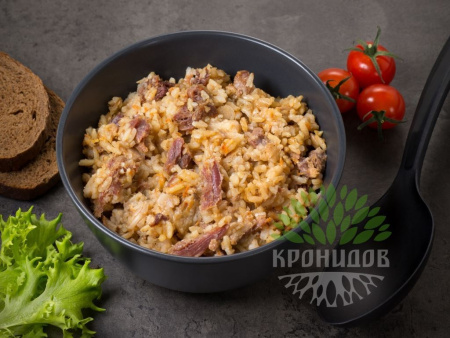 Готовое блюдо консервированное Кронидов Рис с говядиной 250 г
