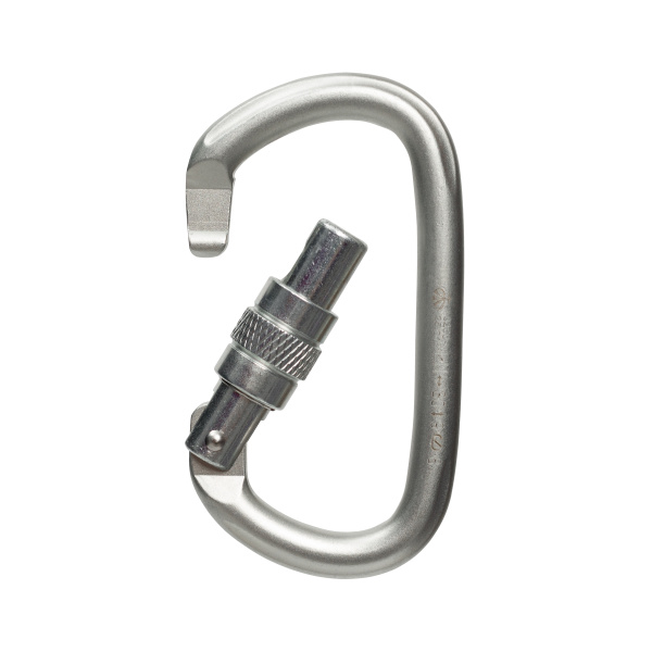 Карабин овал стальной с муфтой Вертикаль люкс (Keylock) 