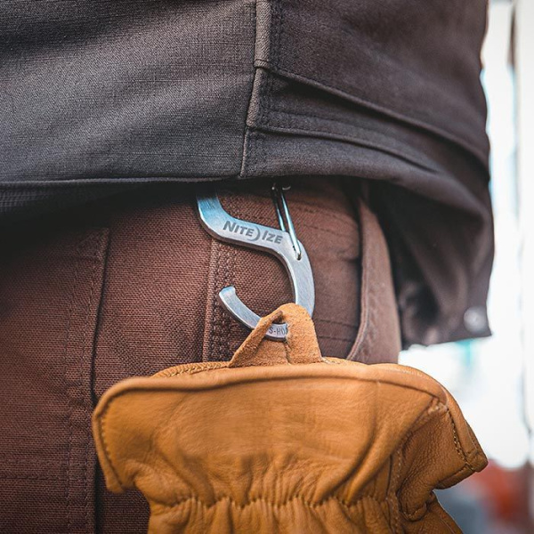 Аксессуарный карабин-крюк металлический NITE IZE S-Biner Hook-N-Hold S-Hook