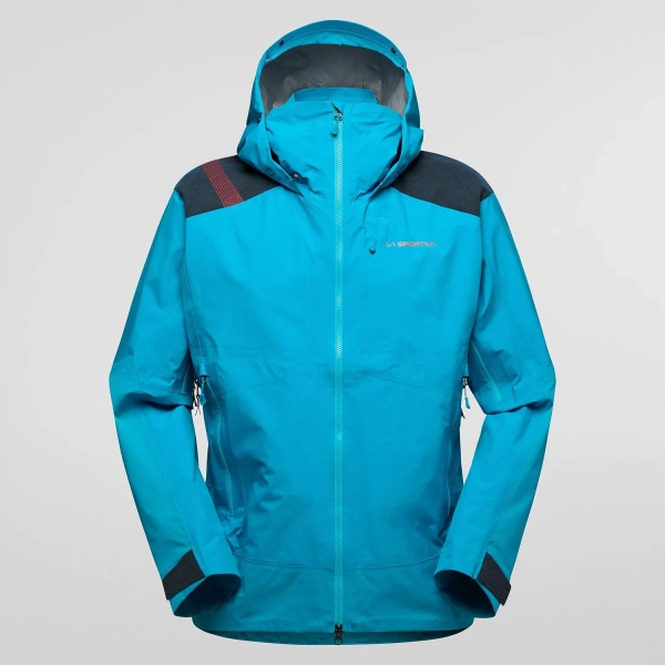 LA SPORTIVA куртка Supercouloir GTX Pro муж. (M, tropic blue/cherry tomato)