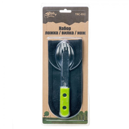 Набор ложка+вилка+нож TRAMP