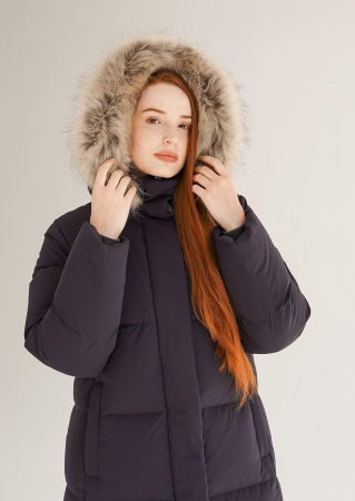 Женское пуховое пальто LAPLANGER Рукка SkyStretch  Goose (опушка енот)