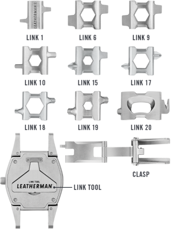 Часы LEATHERMAN TREAD TEMPO BLACK Часы LEATHERMAN TREAD TEMPO BLACK