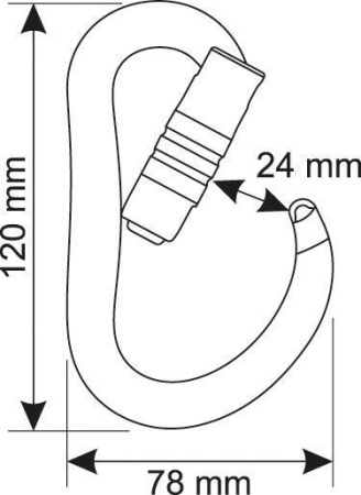 Карабин HMS алюминиевый автомат с тройной блокировкой муфты CAMP Atom 3Lock Карабин HMS алюминиевый автомат с тройной блокировкой муфты CAMP Atom 3Lock