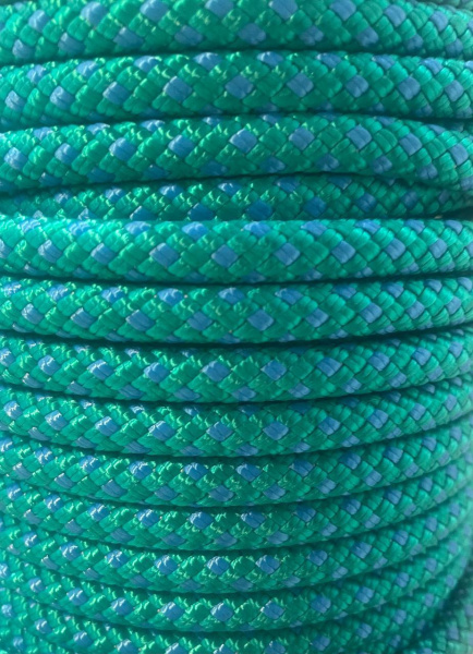 ШНУР репшнур ПА 7 мм 24-ти пр с ПА серд. (зеленый)