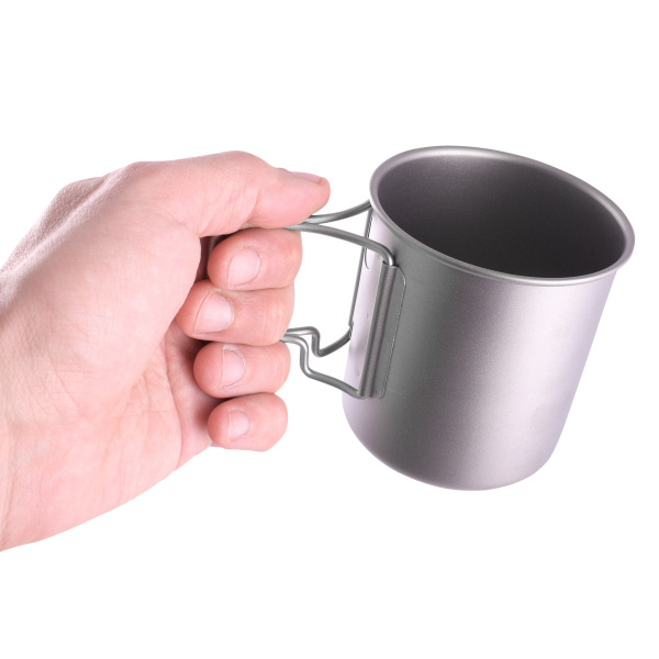 Титановая кружкa с крышкой T-Gear Titanium Mug With Lid 400