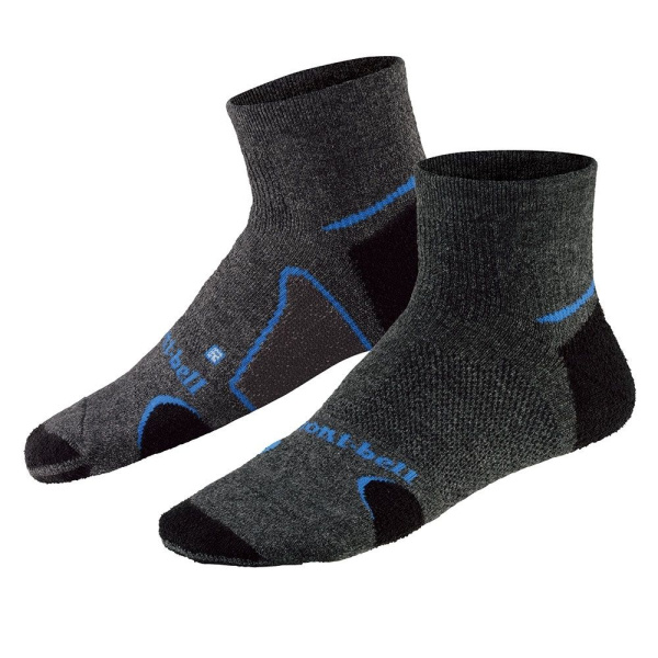 Montbell носки Wickron SUPPORTEC TREKKING S (61 г, S (22-24 см), black)