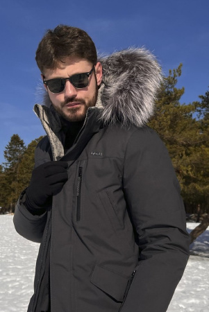 Мужская пуховая куртка LAPLANGER Торнадо (опушка чернобурка)