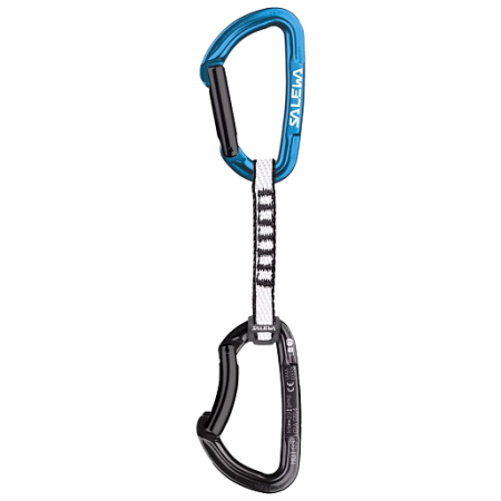 Salewa карабин с оттяжкой Expr Set Dyn Hot G3 Str/Bent (blue/black)