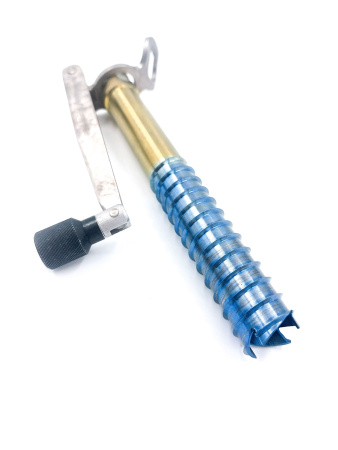 Титановый ледобур с ручкой 190х20 мм Титановый ледобур с ручкой 190х20 мм