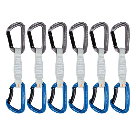 Оттяжка с карабинами MAMMUT Workhorse Keylock 17 cm 6-Pack Quickdraws