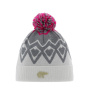 EISBAR шапка Ziggy OS Pompon MU (white/grey/pink)