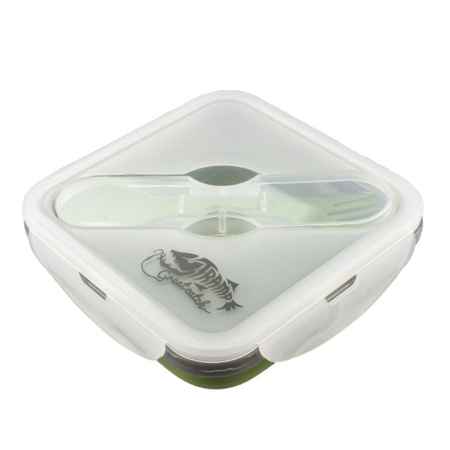 Контейнер силиконовый с ловилкой TRAMP 400 мл