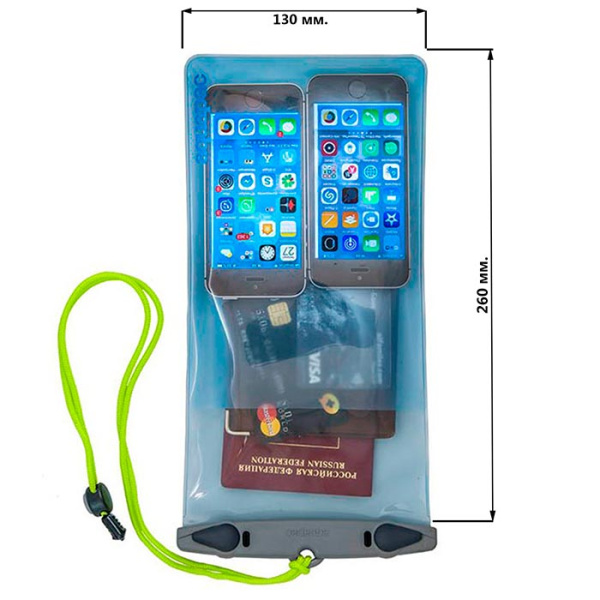 Чехол герметичный AQUAPAC Small Whanganui Case (Light Blue)