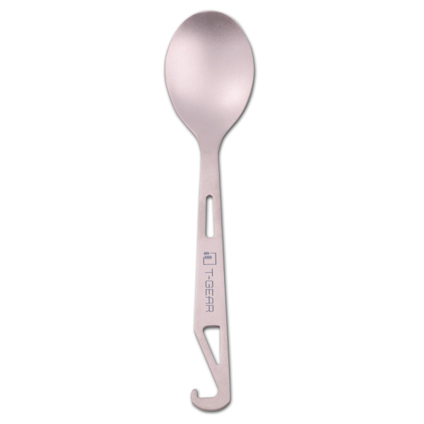 Титановая ложка с крючком T-Gear Titanium Hooked Spoon Matt