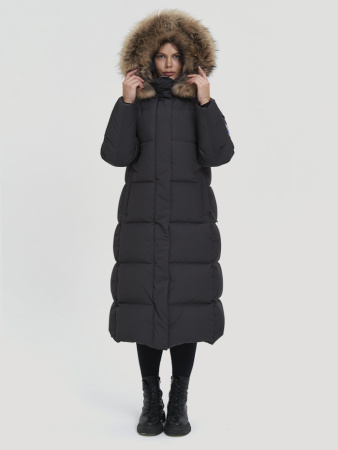 Пуховое женское пальто LAPLANGER Рукка Nordic Goose (опушка енот)