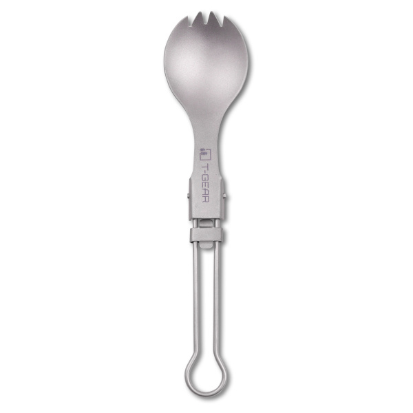 Титановая cкладная ловилка T-Gear Titanium Folding Spork