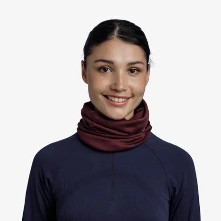 Бандана BUFF Merino Lightweight Solid Garnet