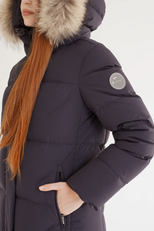 Женское пуховое пальто LAPLANGER Аврора (опушка чернобурка)