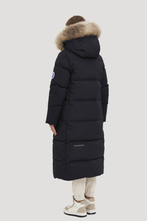Пуховое женское пальто LAPLANGER Рукка Top Arctic Goose (опушка енот)