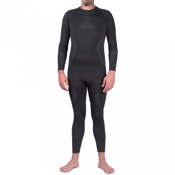 UTO термобелье комплект Sports Bamboo Charcoal муж. (M, black grey)