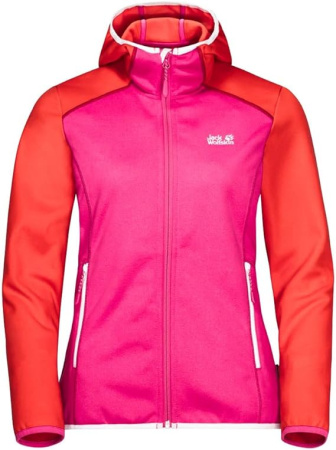 JACK WOLFSKIN джемпер HYDRO HOODED жен. (S, pink fuchsia)