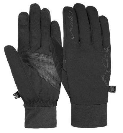 Reusch перчатки Saskia TOUCHTEC (7.5, black/black)