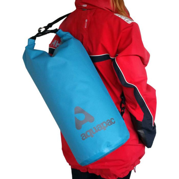 Гермомешок с плечевым ремнем AQUAPAC TrailProof Drybag 25L (Cool Blue)