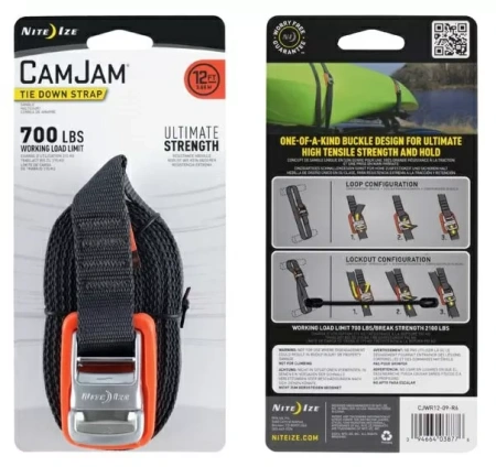 Такелажное крепление CamJam Tie Down Strap 12 ft (3,66 м)