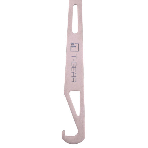 Титановая ложка с крючком T-Gear Titanium Hooked Spoon Matt