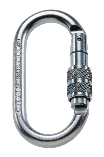 Карабин овал стальной с резьбовой муфтой CAMP Oval Pro Lock (Keylock)