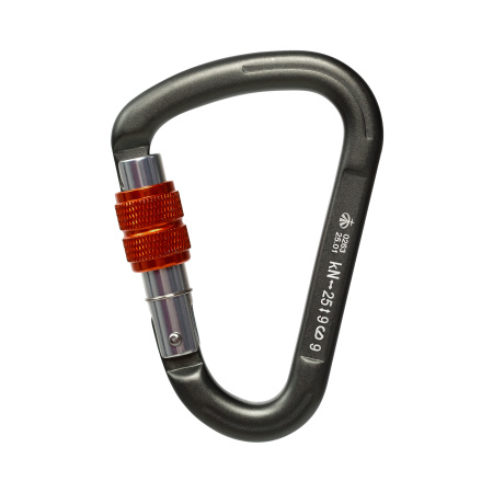Карабин ВЕРТИКАЛЬ GRAY треугольный с резьбовой муфтой (Keylock)