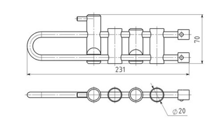 Решетка ВЕРТИКАЛЬ стальная