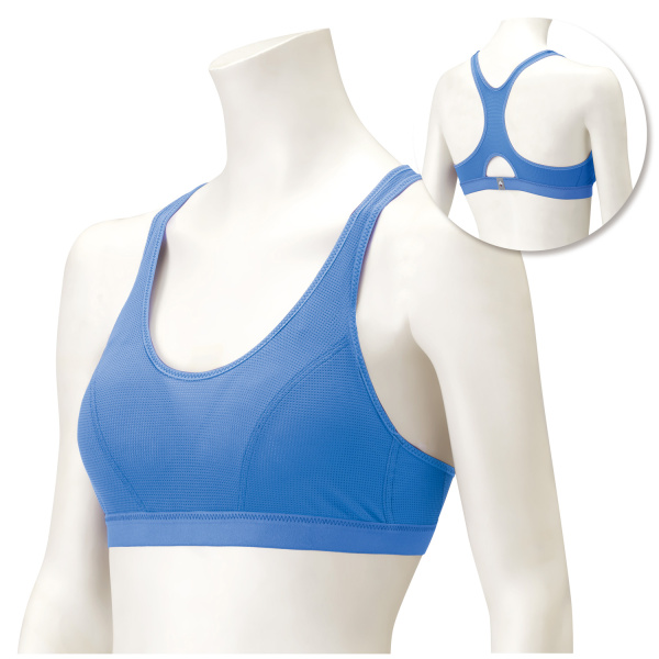Montbell бюстгальтер Zeo-Line Mesh Sports Bra жен. (47 гр., M-EF, fresh blue)