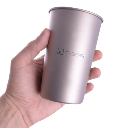 Титановый cтакан T-Gear Titanium Beer Cup 500