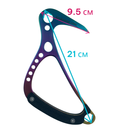 Фифа скальная микро KRUKONOGI.COM бронесталь, с пластиковой ручкой