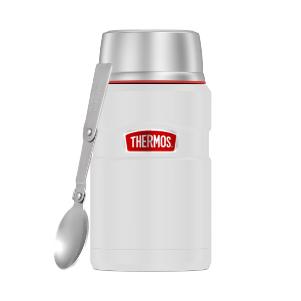 THERMOS термос SK 3020 BK 0.71 л для еды с ложкой (белый)