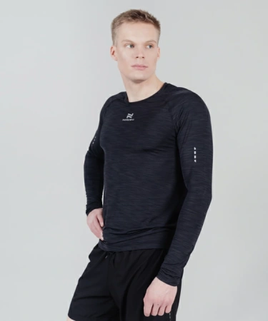 Nordski футболка Pro с длинным рукавом муж. (44-XS, black)