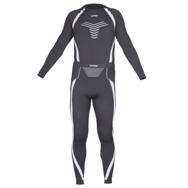 UTO термобелье комплект Sports CleanDry Bamboo муж. (M, черный/серый)