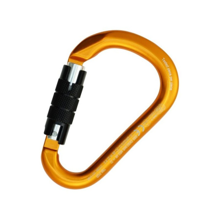 KONG карабин HMS CLASSIC TWIST LOCK  (оранжевый/полированный/чёрный)