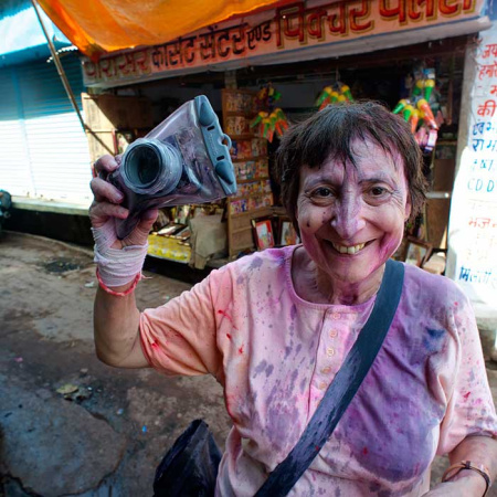 Чехол герметичный AQUAPAC Mini Camera Case with Hard Lens (Cool Grey)