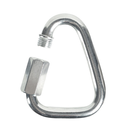 Карабин треугольный стальной резьбовой ВЕРТИКАЛЬ Delta 10 мм